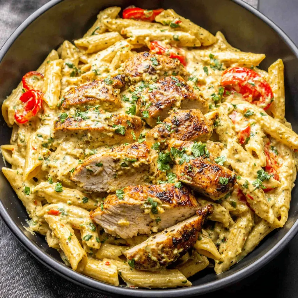 Creamy Rasta Pasta with Jerk Chicken: Irresistibly Flavorful Bliss!