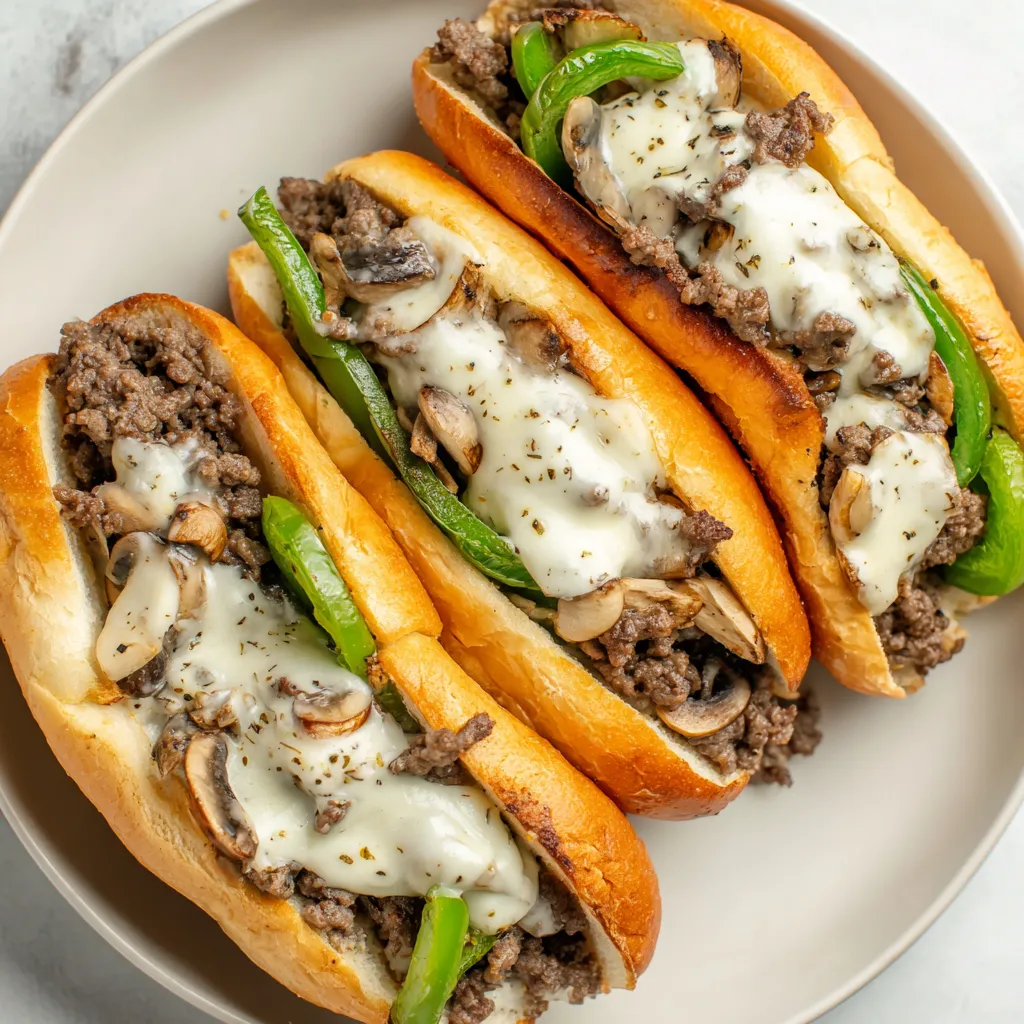 The Ultimate Ground Beef Philly Cheesesteaks Recipe