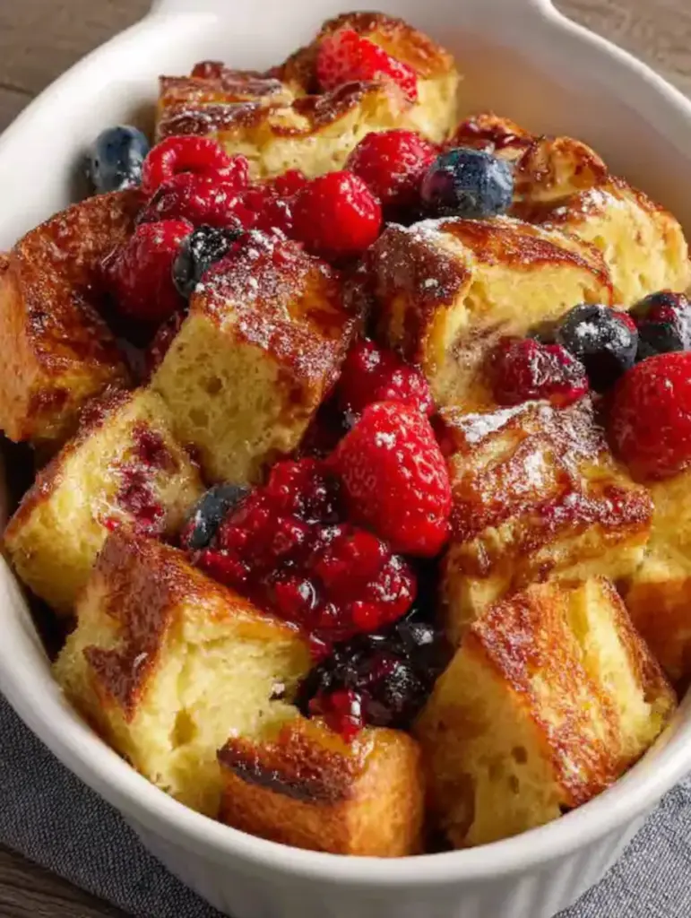 Delicious Overnight French Toast Casserole with Berries - image 2