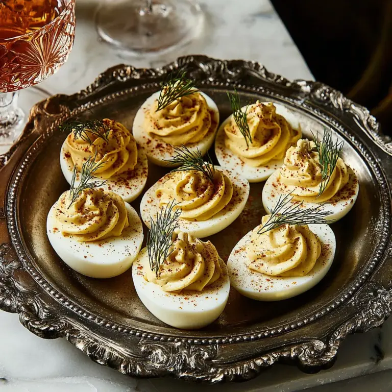 Dirty Martini Deviled Eggs: A Sophisticated Twist
