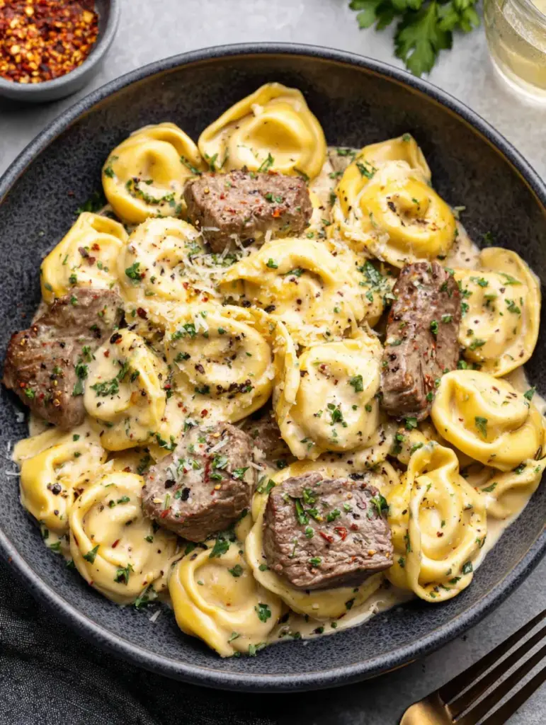 Cracked Garlic Steak Tortellini: A One-Pan Wonder - image 3