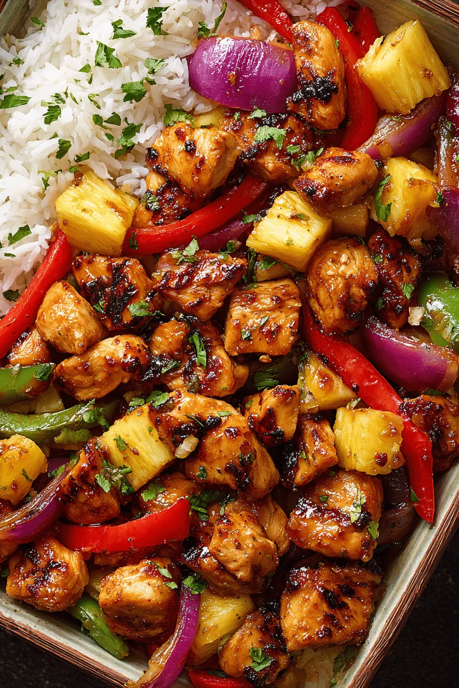 Hawaiian Chicken Sheet Pan