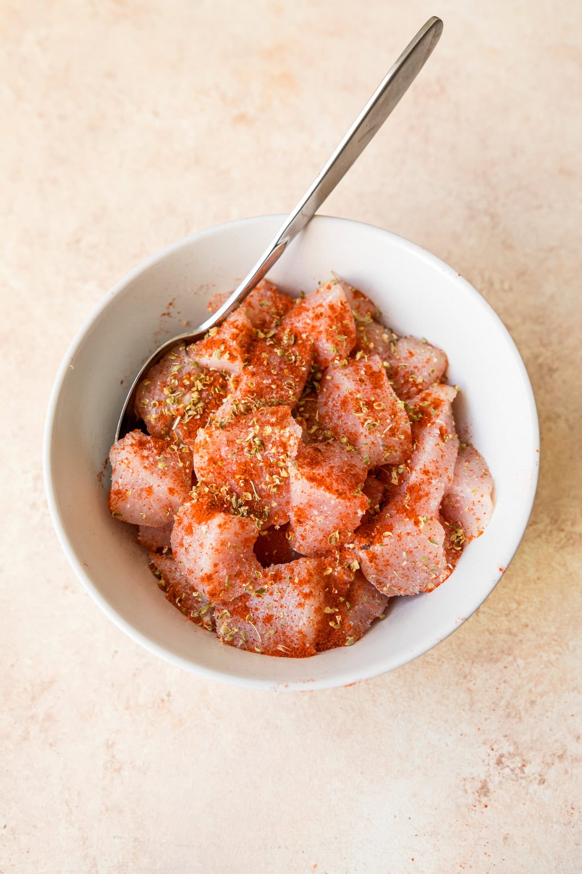 Coconut Chicken Rice Bowl preparation