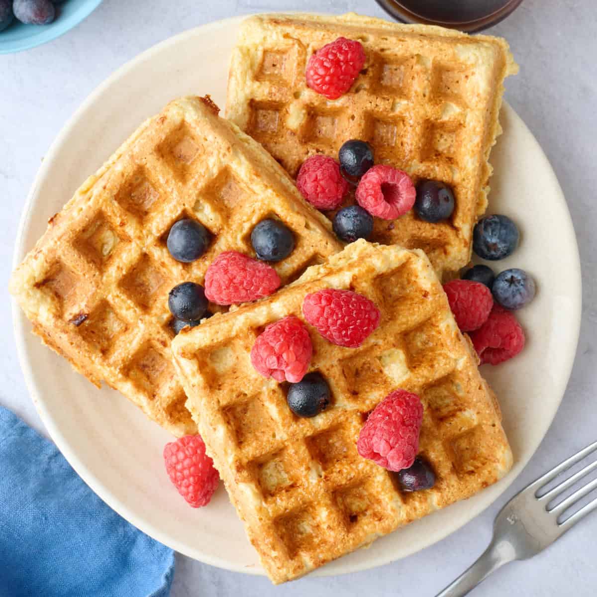 Cottage Cheese Waffles Recipe