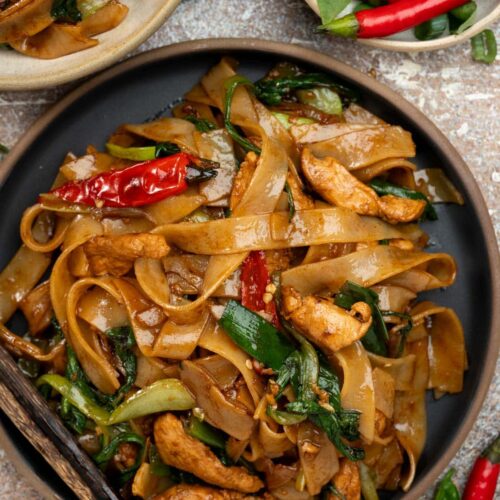Deliciously Spicy Drunken Noodles (Pad Kee Mao)