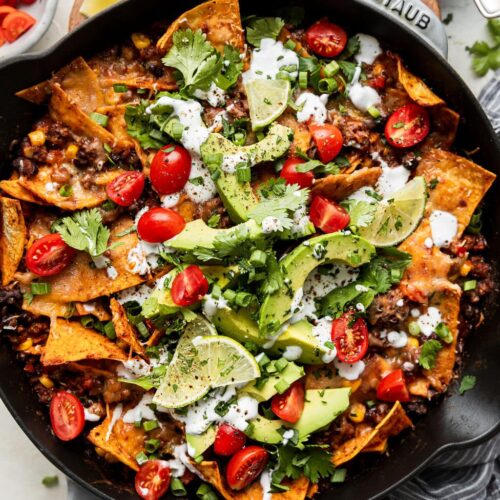 One-Pan Beef Skillet Enchiladas: Quick and Healthy Dinner Solution