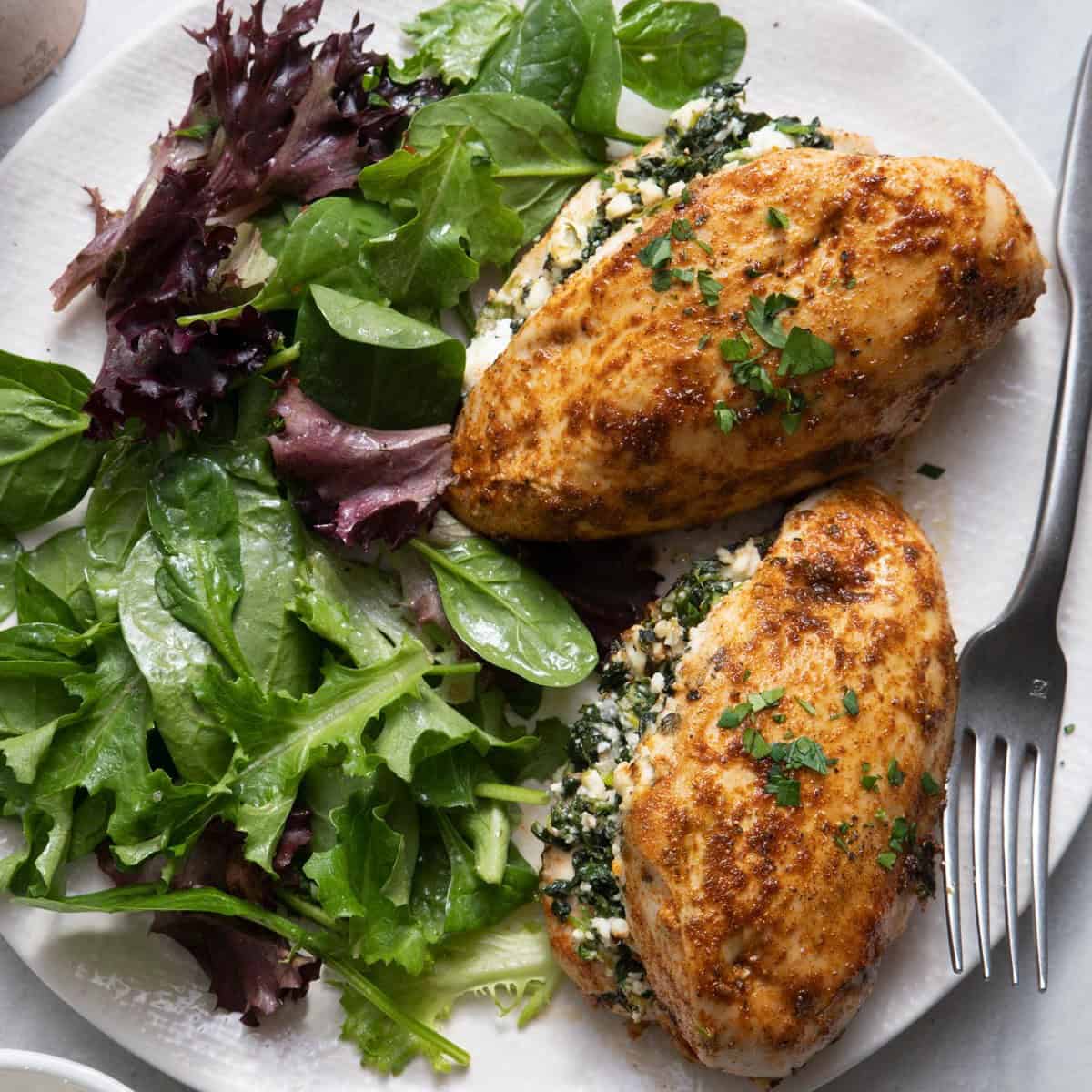 Delicious Spinach Feta Stuffed Chicken
