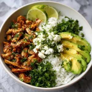 Honey Lime Chicken & Avocado Rice Bowl – High Protein Healthy Dinner Idea