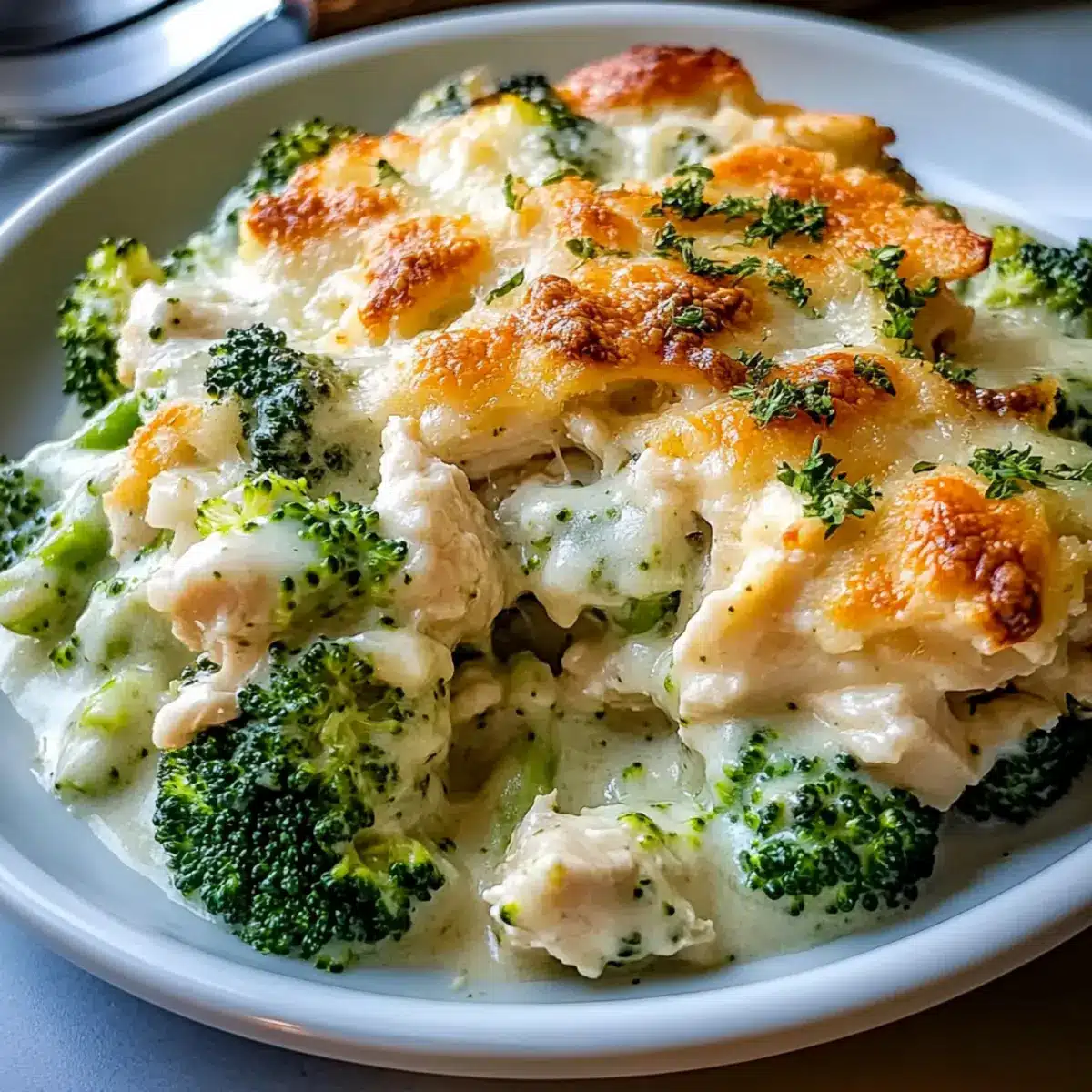 Creamy Keto Chicken Alfredo Broccoli Bake You’ll Love