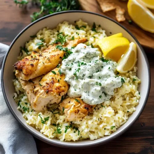Dump-and-Bake Chicken Tzatziki Casserole