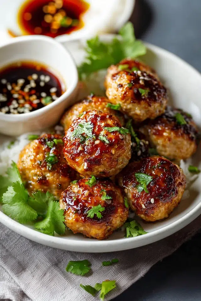 Irresistible Asian Chicken Meatballs