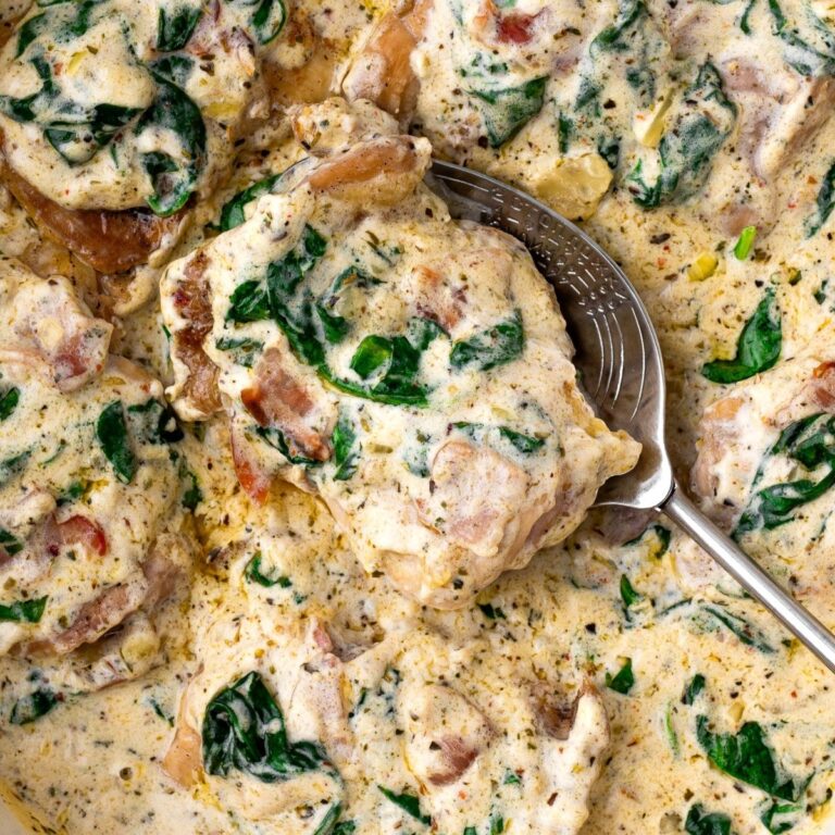 Creamy Garlic Butter Chicken with Spinach