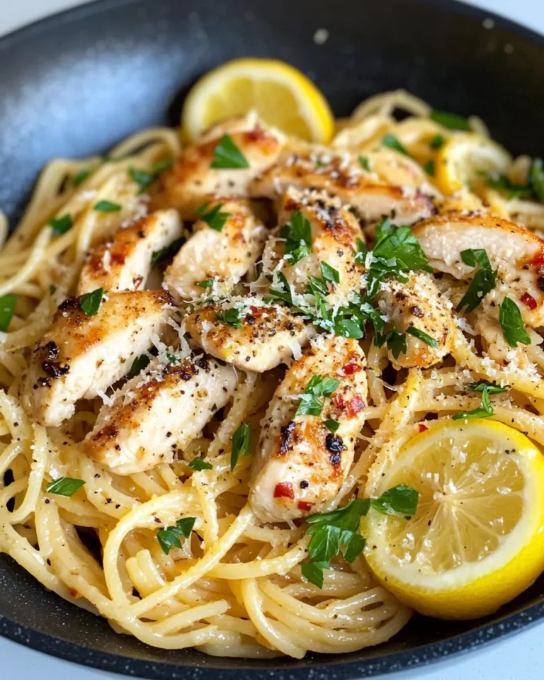 15-Minute Lemon Garlic Chicken Pasta