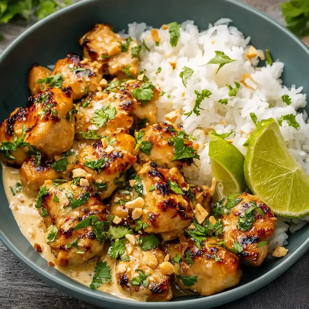 Creamy Thai Peanut Chicken Recipe