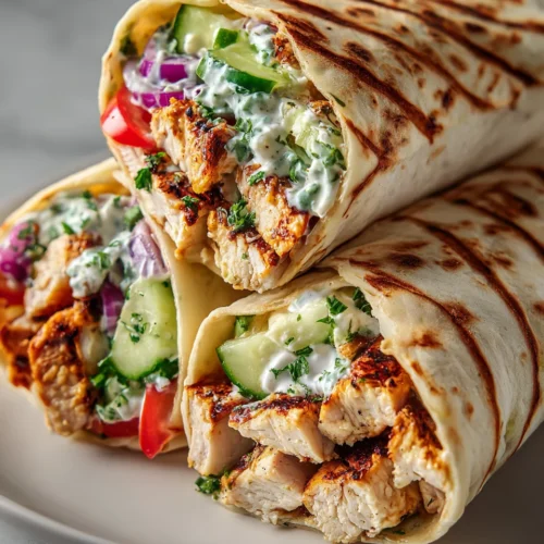 Greek Chicken Wraps: A Mediterranean Delight