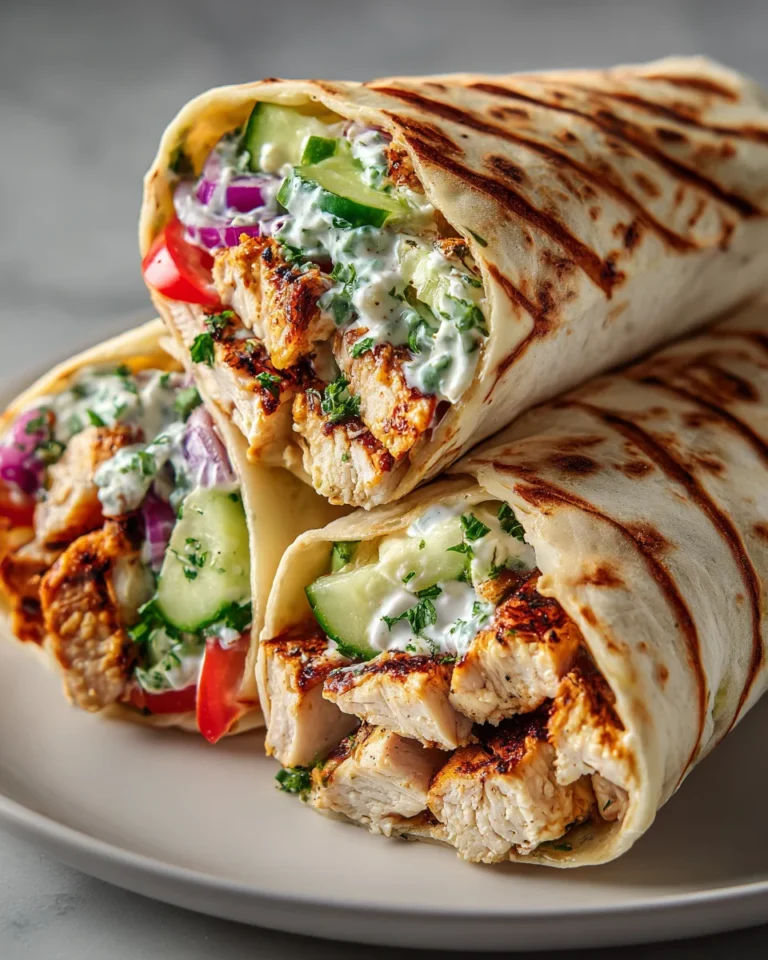 Greek Chicken Wraps: A Mediterranean Delight