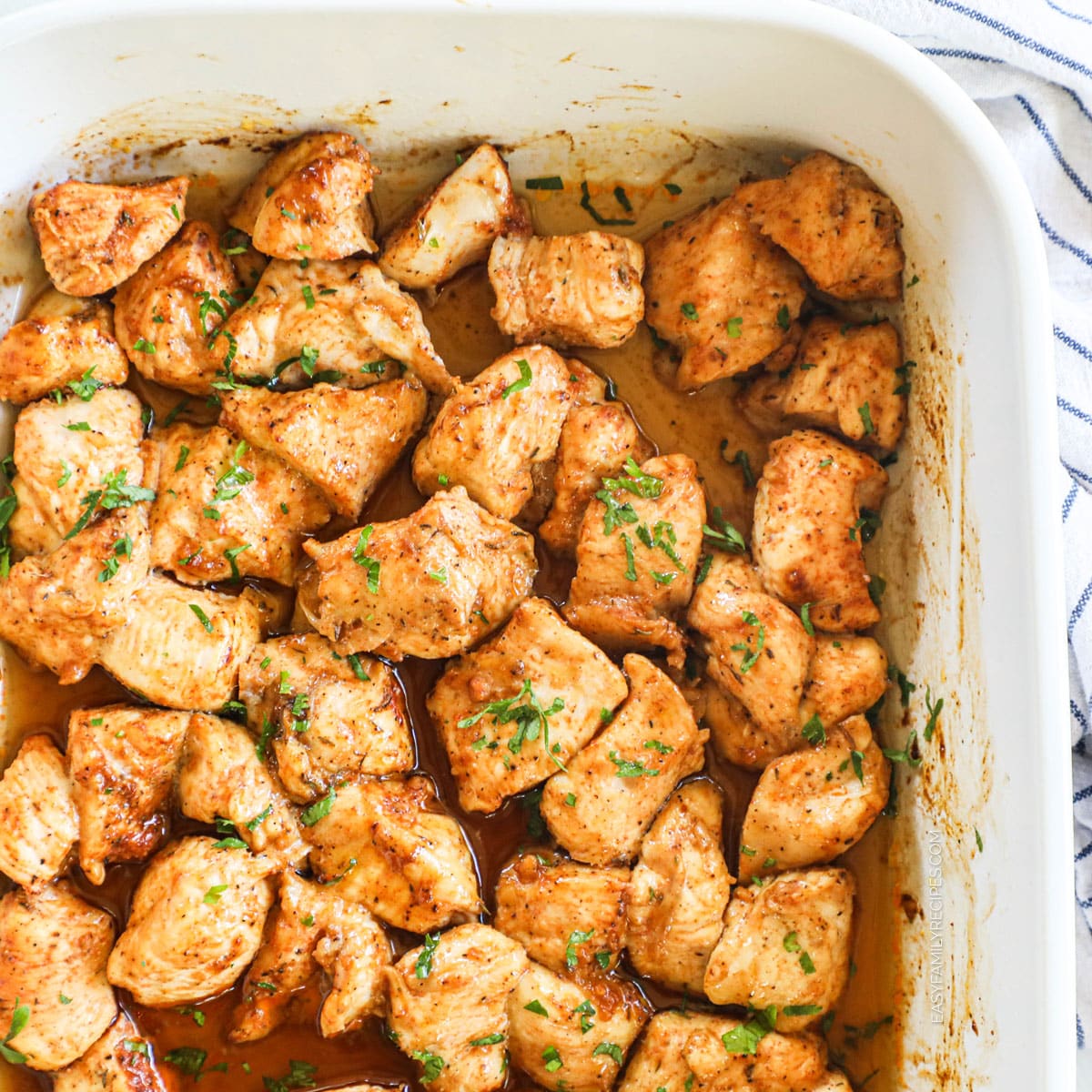 Juicy Baked Chicken Bites: A Family Favorite