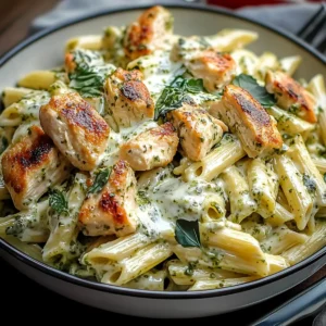 Indulgent Creamy Pesto Chicken Pasta: A Cozy Dinner Delight