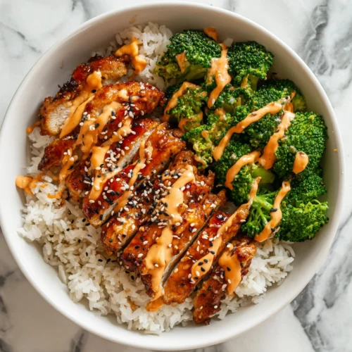 Sticky Chicken Rice Bowls Recipe