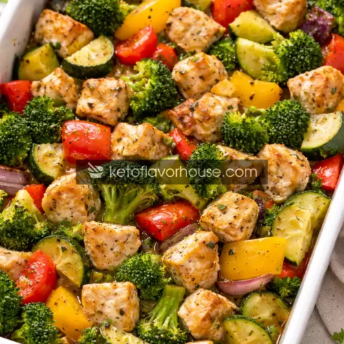 High-Protein Chicken & Veggie Bake Recipe