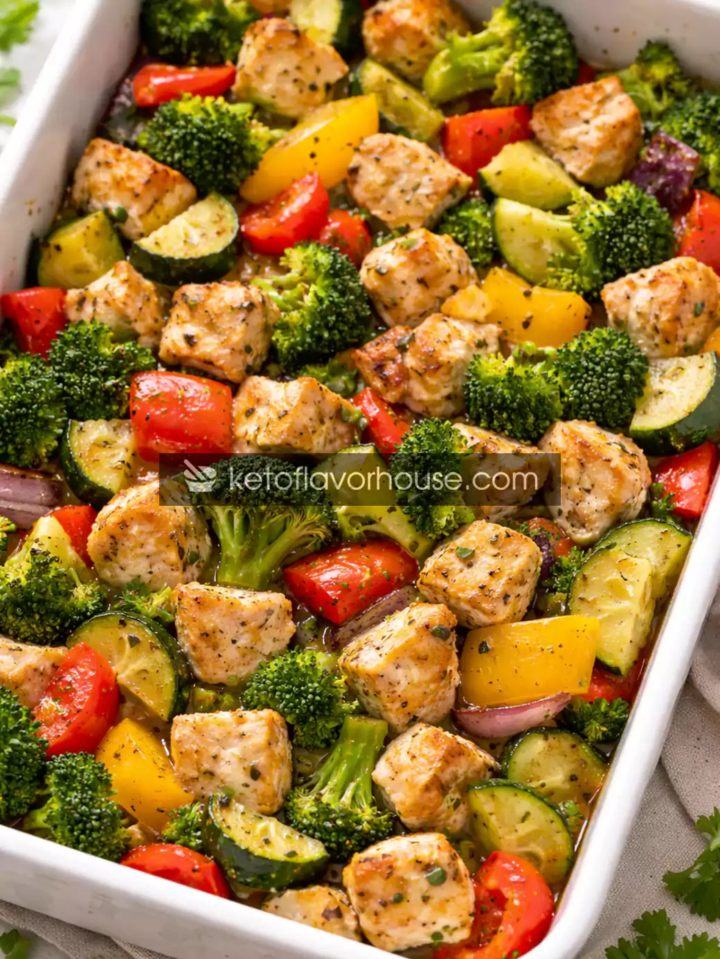 High-Protein Chicken & Veggie Bake Recipe