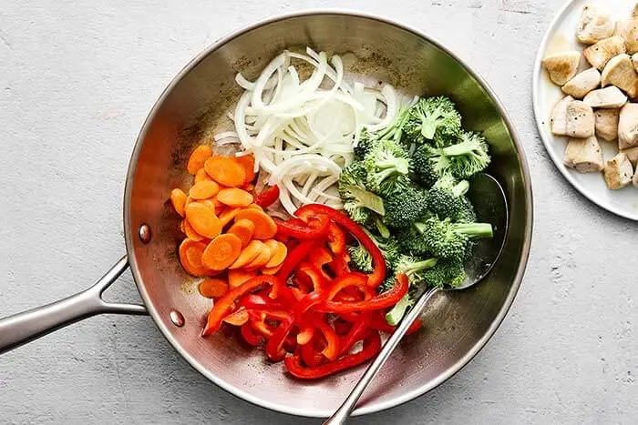 Quick and Delicious Chicken Stir Fry preparation