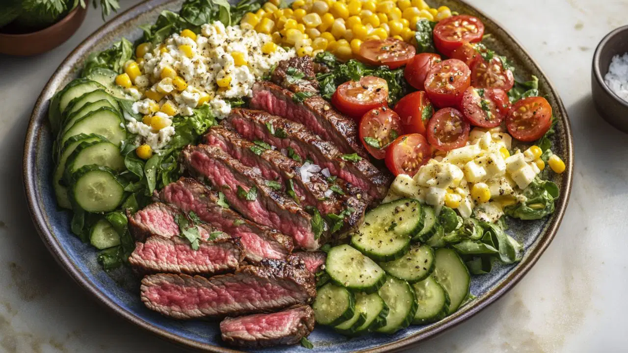 Easy Steak Cobb Salad with Herb Vinaigrette Recipe