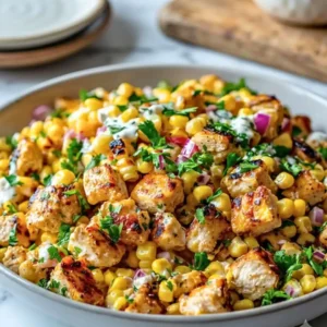 High Protein Chicken Street Corn Salad