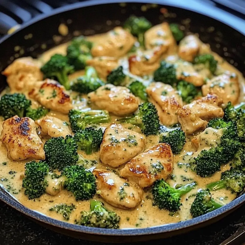 Creamy Garlic Chicken and Broccoli Skillet: An Incredible 7-Step Recipe