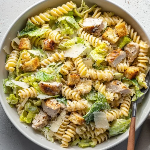 Creamy Chicken Caesar Pasta Salad