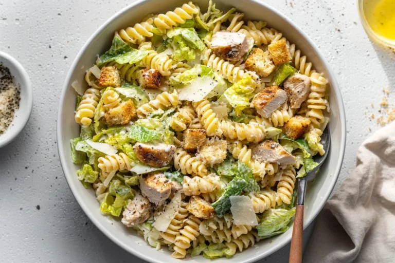 Creamy Chicken Caesar Pasta Salad