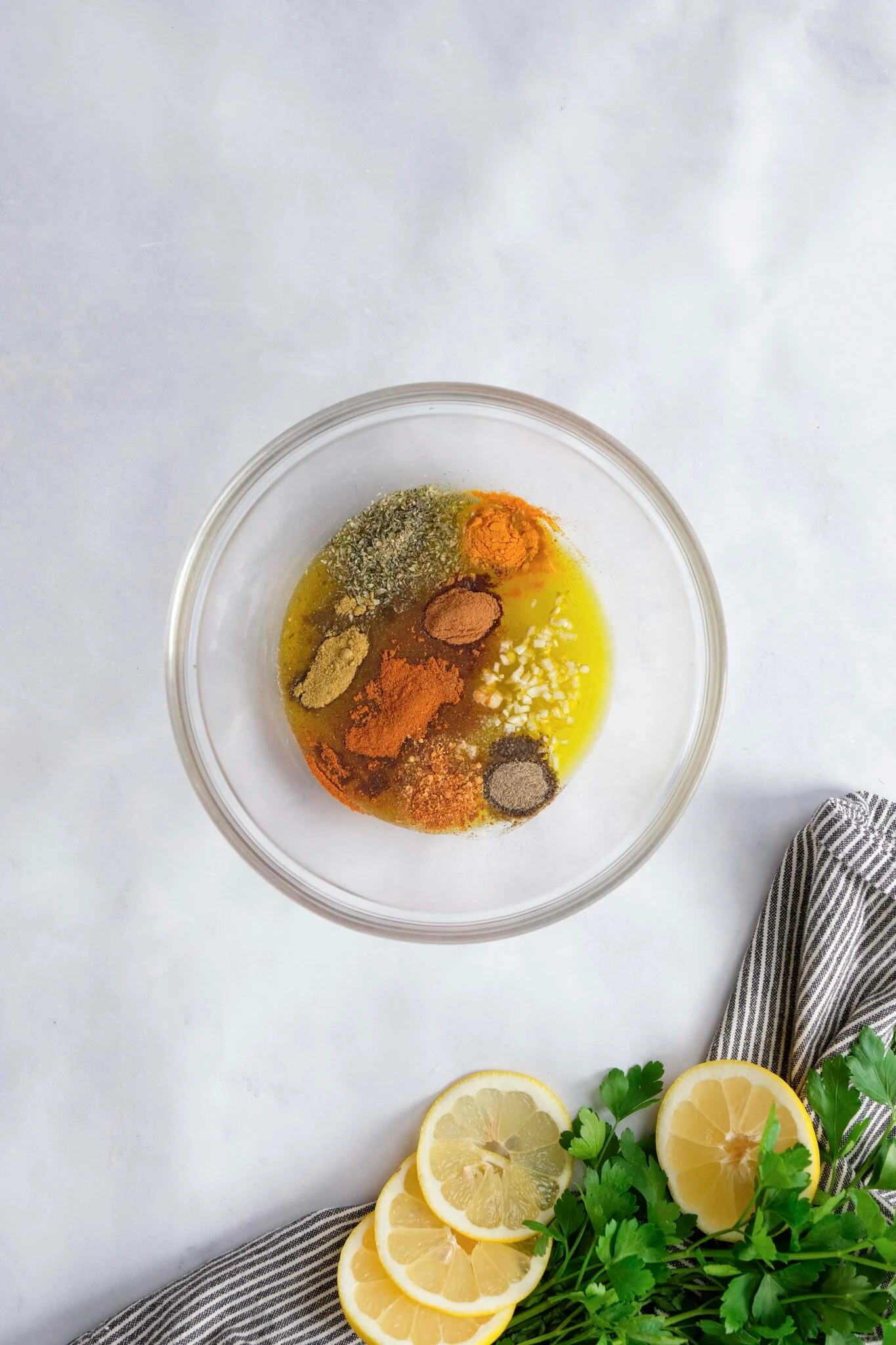 Flavor-Packed Chicken Shawarma Bowls preparation