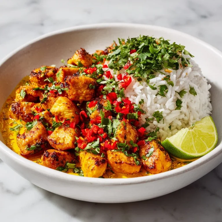 Creamy Coconut Chicken and Rice Bowl: A Tropical Delight