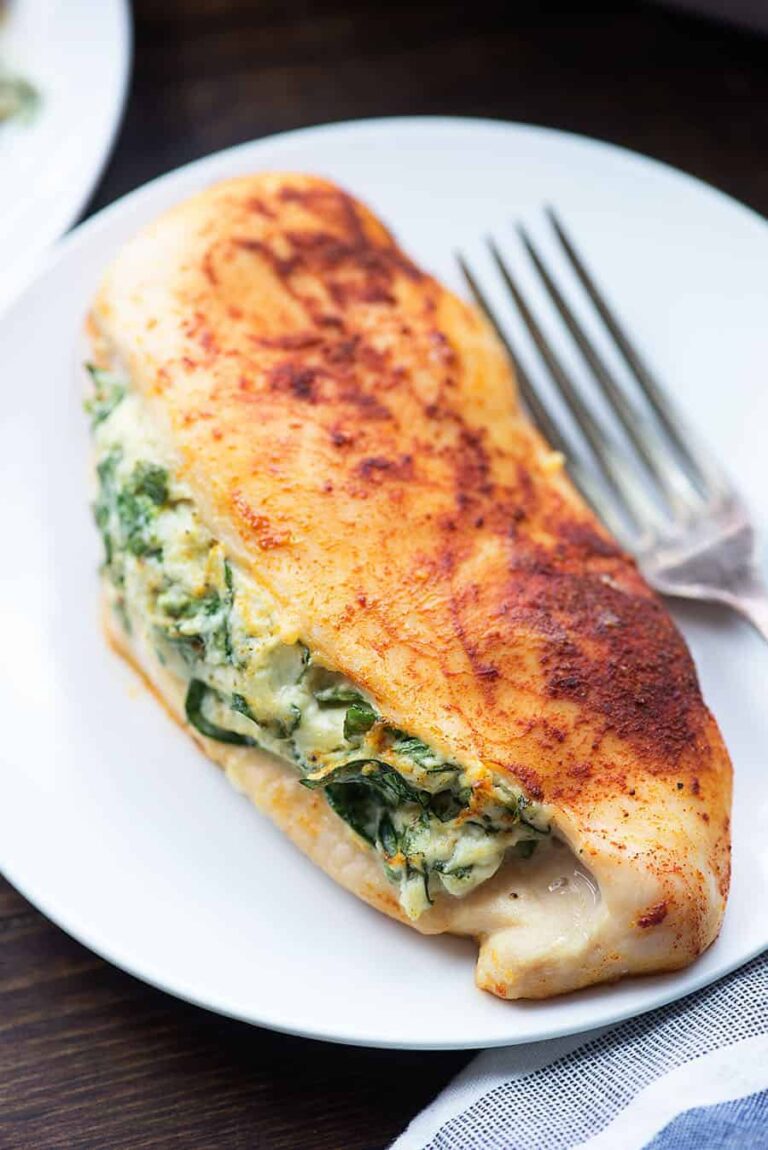 Savory Spinach Stuffed Chicken Breasts