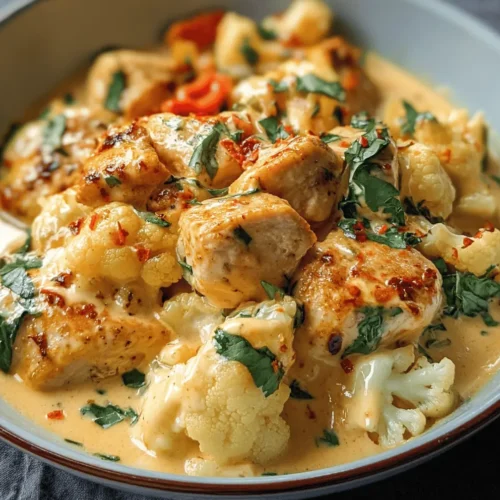 Creamy Chicken and Cauliflower: A Comforting Dish Everyone Will Love