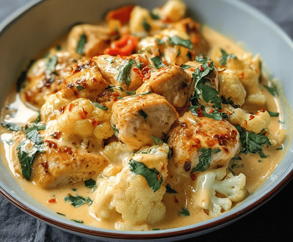 Creamy Chicken and Cauliflower: A Comforting Dish Everyone Will Love