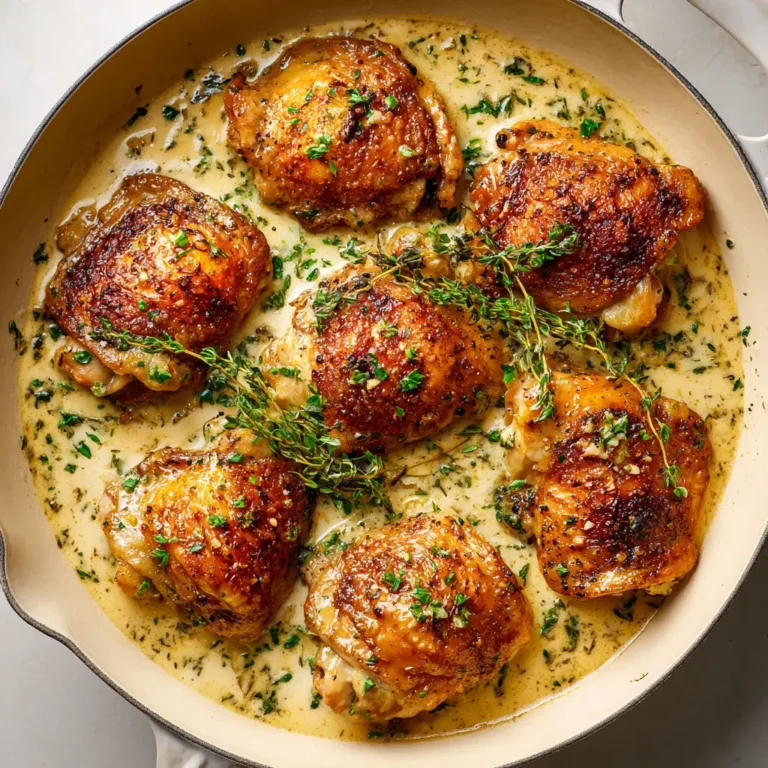 Creamy Garlic Chicken Thighs (Restaurant-Style, 30 Minutes)