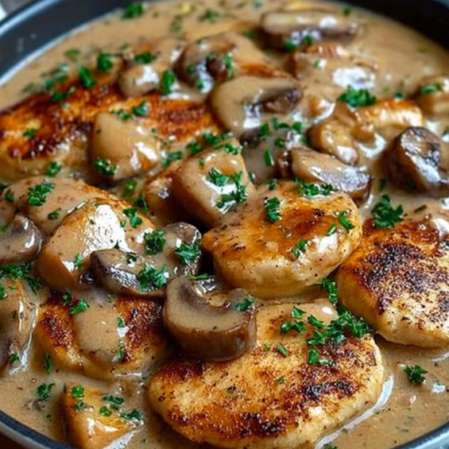 Creamy Chicken and Mushroom Skillet: A Quick Dinner Delight