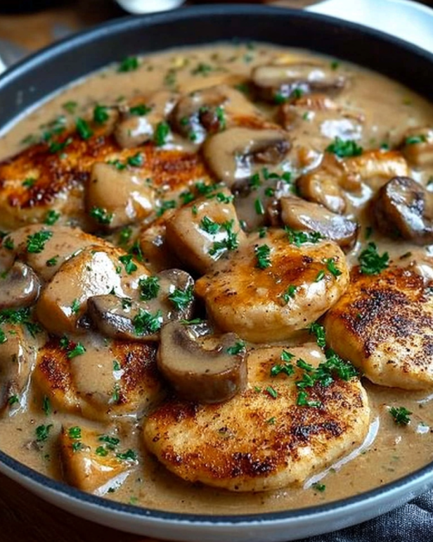 Creamy Chicken and Mushroom Skillet: A Quick Dinner Delight