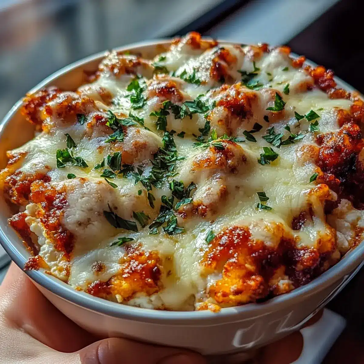High Protein Chicken Parm Cottage Cheese Bowl You’ll Love