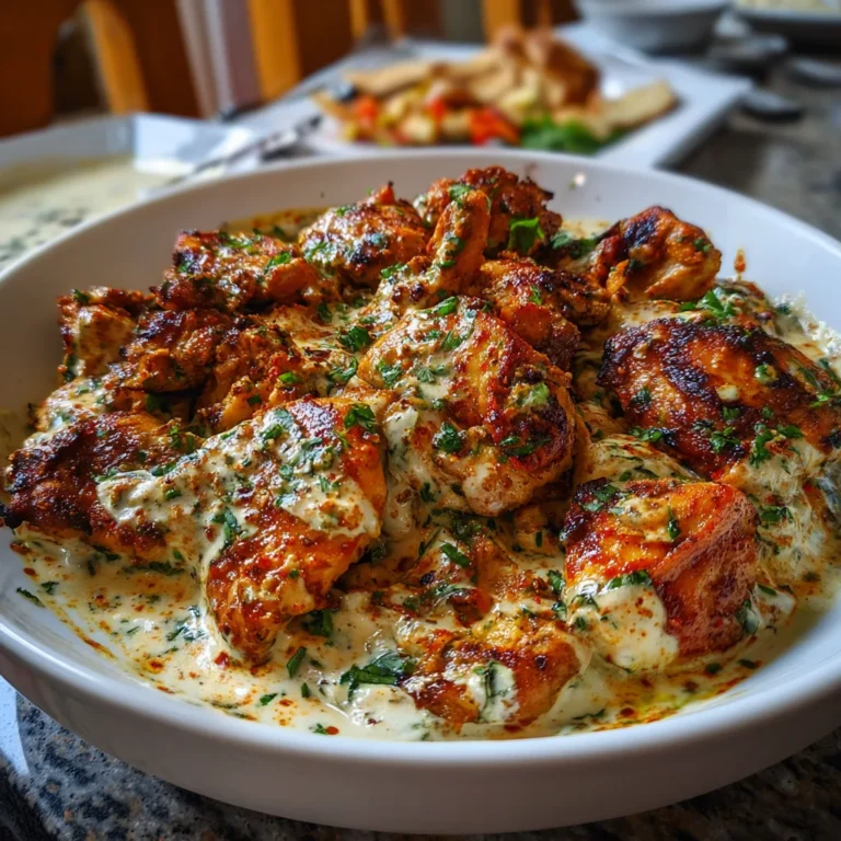 Turkish Chicken with Creamy White Sauce: A Flavor Delight!
