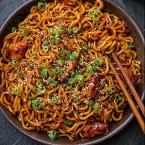 Korean Spicy Chicken Noodles