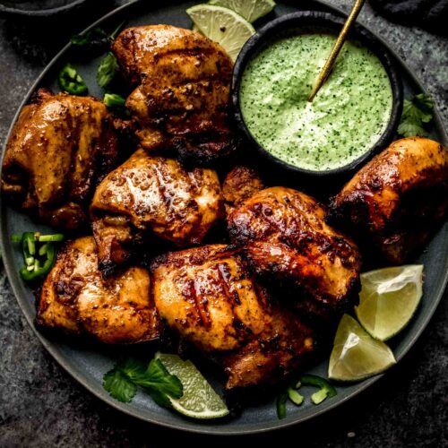 Delicious Peruvian Chicken Recipe with Creamy Green Sauce