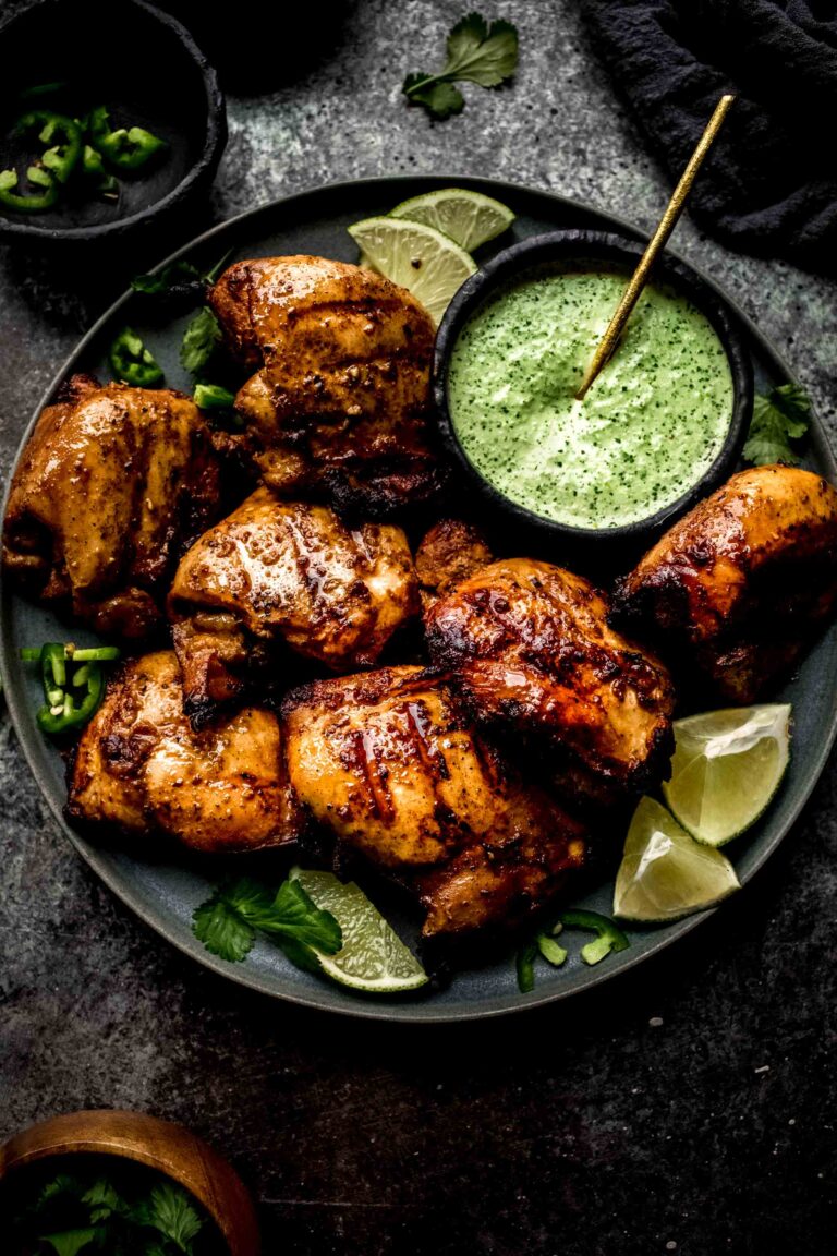 Delicious Peruvian Chicken Recipe with Creamy Green Sauce