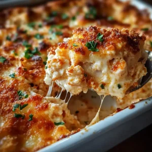 Irresistibly Cheesy High Protein Chicken Parmesan Casserole