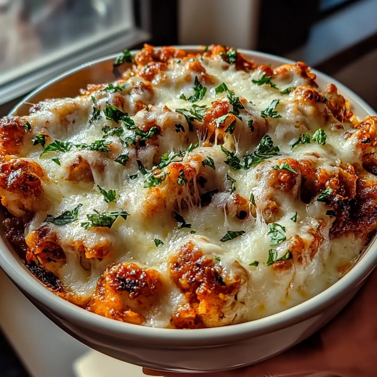 Irresistible High Protein Chicken Parm Cottage Cheese Bowl