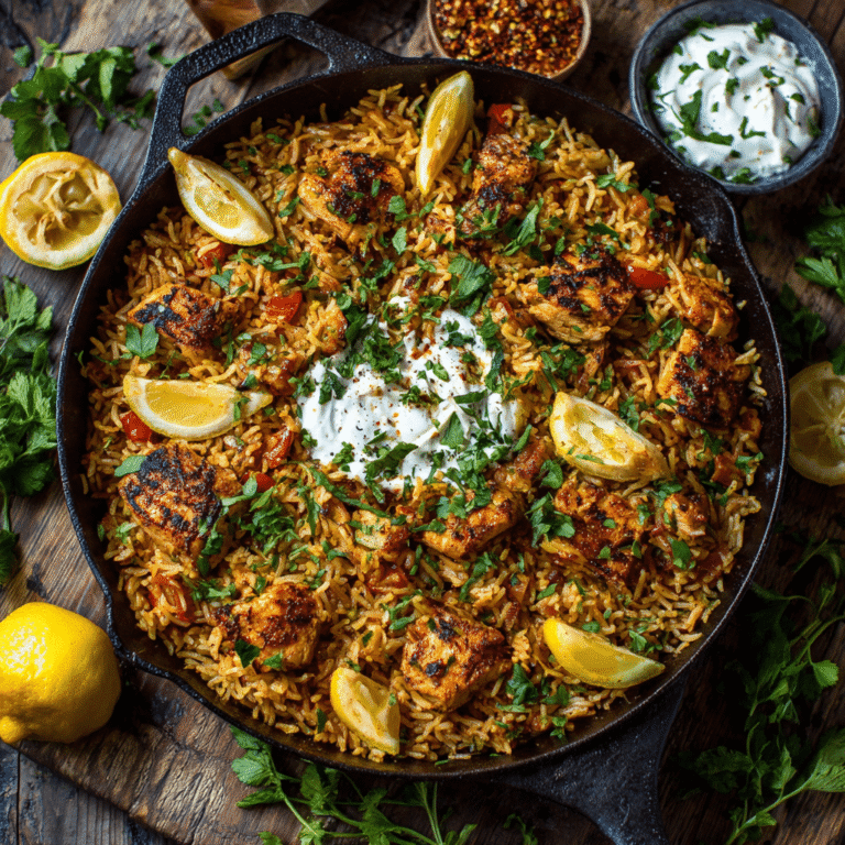One Pot Chicken Shawarma Rice: Bold Middle Eastern Flavors in a Simple Dinner