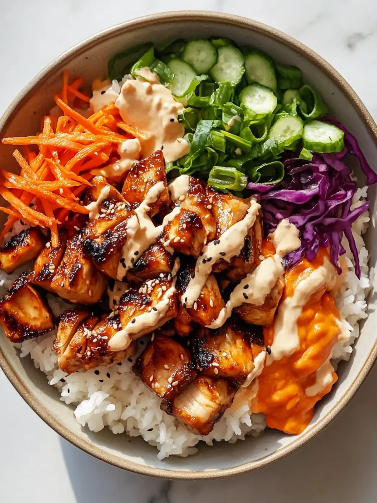 Korean BBQ Chicken Bowls: Your New Family Favorite Dinner!